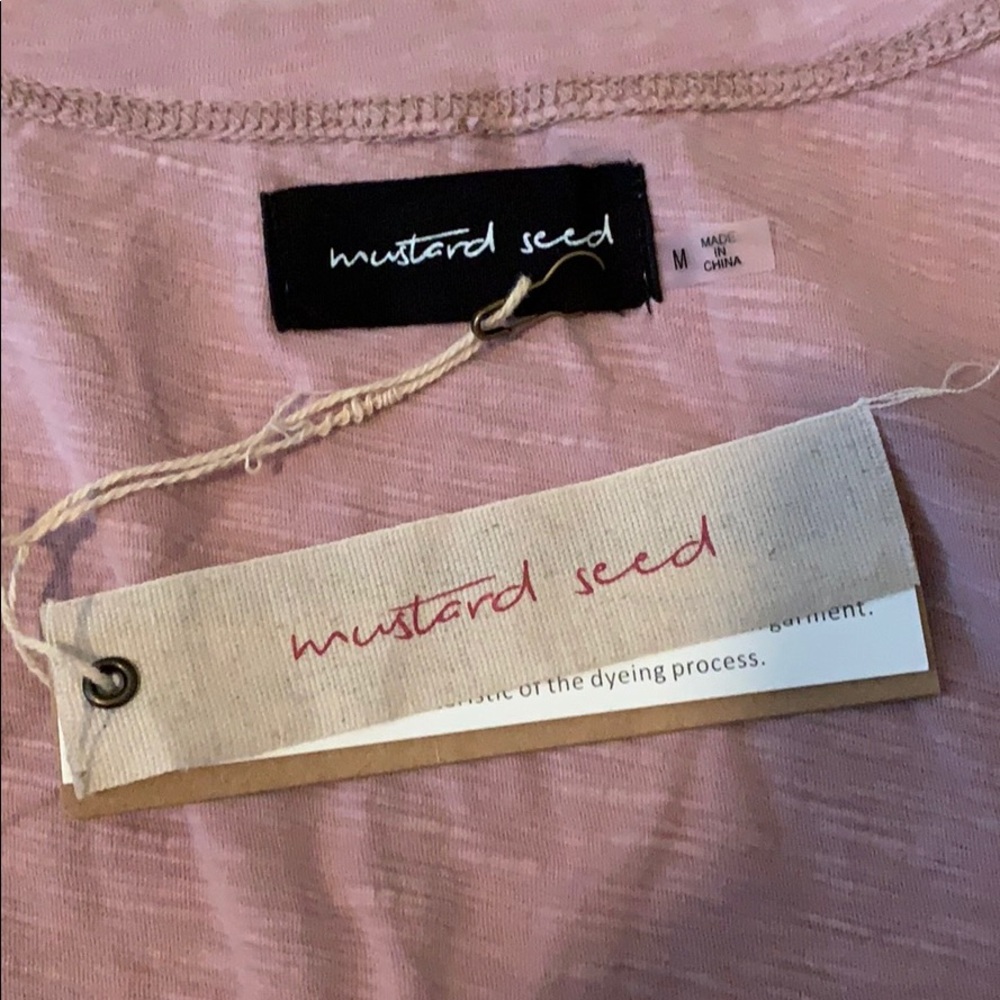 NWT Mustard Seed front tie tank - Picture 3 of 3